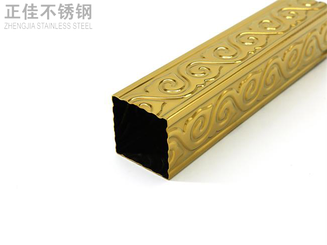 欧式花纹不锈钢管3