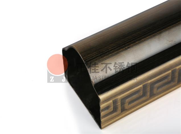 正佳不锈钢复古花纹管